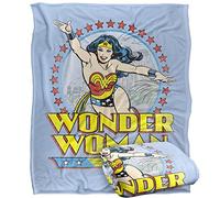 LOGOVISION WONDER WOMAN Silky Touch - Coperta super morbida, 152 x 127 cm