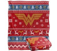 LOGOVISION WONDER WOMAN Silky Touch - Coperta super morbida, 152 x 127 cm
