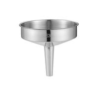 LOGSEE Imbuto in Acciaio Inox Grande Imbuto da Cucina con Filtro per Il trasferimento di liquidi, caffè, Latte, Imbuto da Cucina in Metallo, Non Facile da ruggine (Color : Silver, Size : 20 * 18cm)