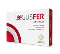 Logusfer Integratore Ferro e Acido Folico 20 Capsule