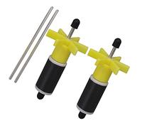 logyues Rotore girante pompa sommergibile giallo 16mm pezzi di ricambio con albero set di 2