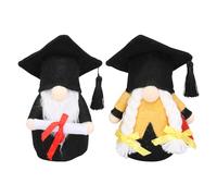 LOHAME Laurea Gnomi 2024 Peluche Gnomo della Laurea Bambola di Peluche con Cappello Laurea e Abito da Laurea-Nero 21cm-per Esame Congratulazioni Laurea Cerimonia Idea Regalo Insegnanti Studenti