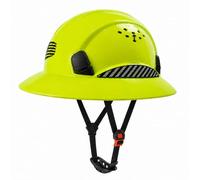 LOHASTOUR Casco di sicurezza a tesa intera, tipo I ventilato, cascos de construccion, cascos de construccion, adesivo riflettente per uomini e donne, 6 punti di sospensione a cricchetto