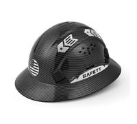 LOHASWORK Cappello rigido a tesa piena, Cascos De Construccion, Cappelli | OSHA - Casco rigido omologato a 6 punti, con cricchetto regolabile, da lavoro, per uomo e donna