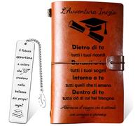 LOHENYOR Regalo di Laurea Donna e Uomo - Set Premium con Taccuino e Segnalibro in Metallo - Idea Regalo per Diploma Universitario o Maturità - Dono Elegante per Studenti e Studentesse