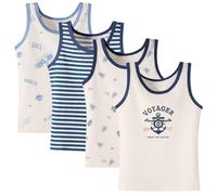 Lohhbve 2-10 Anni Ragazzi Gilet 4 Pacchetto Bambini Top Camicia di Cotone Senza Maniche Morbido Traspirante Bambino Bambini Camicie Intime