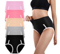 Lohhbve Donne a Vita Alta Knickers in Pizzo Bianco 5 Pack Slip Elasticizzati Full Coverage Panties Comodi Biancheria Intima Sexy