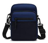 Lohol Piccola borsa a tracolla per uomo e donna, borsa a tracolla per lavoro, viaggi, vita quotidiana, blu navy, Utility