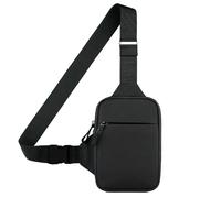 LOHOM Borsa a tracolla da uomo, con tracolla regolabile, per viaggi, turismo, uso quotidiano, affari ed escursionismo, colore: nero