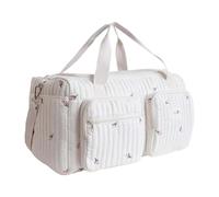 LOHOM Borsa Fasciatoio a Tracolla for Mamma, Borsa Fasciatoio Leggera Trapuntata, Grande Fasciatoio Multifunzionale da Viaggio, Borsas Messenger for Maternità e Cambio Pannolini, for Ospedale (Tulip)