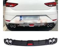 LohxA Labbro dello Spoiler del diffusore Posteriore del paraurti Posteriore dell'auto per Seat Leon MK3, ABS, Argento/Nero,all Black