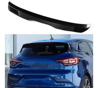 LohxA Spoiler Posteriore per alettone sul Tetto dell'auto per Renault Clio 4 IV 2012-2019, Spoiler Posteriore per berlina in ABS, Nero Lucido/Aspetto in Fibra di Carbonio,Glossy Black
