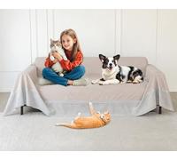 Loiion Gatto Divano, Copridivano Mobili Protector, Copridivani Impermeabile Resistente Alle Macchie E Ai Graffi per Cani e Gatti, Animali, Cachi, 380x230cm