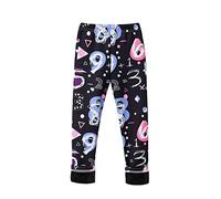 LOIJMK Abbigliamento invernale carino bambino bambino pantaloni leggings caldi sottili ragazze più pantaloni vestiti spessi velluto ragazza pantaloni pantaloni neri bambini, Nero , 8-10 Jahre