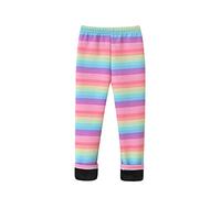 LOIJMK Abbigliamento invernale carino bambino bambino pantaloni leggings caldi sottili ragazze più pantaloni vestiti spessi velluto ragazza pantaloni pantaloni neri bambini, multicolore, 6-7 Jahre