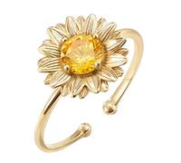 LOIJMK Anello Fallico Regolabile Anello Anello di Apertura Figlia Anelli Con Perline Anelli di Filatura Regali Donne (Gold, A)