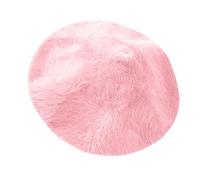 LOIJMK Autumn and Winter Hats - Berretto da donna Versatile Trendy Artist Hats lavorato a maglia e caldo, colore: Grigio chiaro, Colore: rosa., M