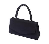 LOIJMK Borse da donna in pelle scamosciata, manici, borsetta, matrimonio, gara Beamer, Nero , taglia unica