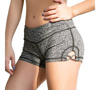 LOIJMK Boxer da donna, mini palestra, tinta unita, pantaloni corti, pole dance, pantaloncini da yoga, casual, skinny, pantaloni stretti, a vita bassa, pantaloncini sportivi, a, m