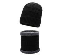 LOIJMK Cappelli per uomo e donna, scaldacollo, attrezzatura per la stagione fredda, set regalo da uomo per cappello invernale, foulard, guanciali, viso, tute da neve, cappellino da donna invernale