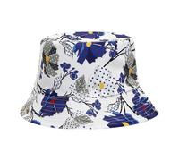 LOIJMK Cappello da pescatore casual per uomini e donne con stampa 3D, motivo batik, doppio pelo, visiera da esterno e sigaretta da donna, beige., Taglia unica