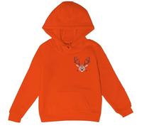 LOIJMK Christmas Deer Print - Felpa con cappuccio Foreign Trade Autumn and Winter Leisure Loose Children's Hoodie pagliaccetto neonata, Colore: arancione., 1-2 Jahre