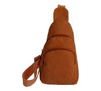 LOIJMK Donna di colore puro, borsa da donna, semplice vela di velluto, borsa a tracolla casual con una spalla costume pianeta borse, marrone, taglia unica