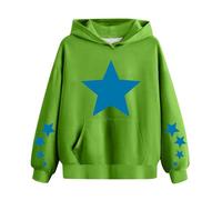 LOIJMK Girls and Cute Hoodies for Oversized Long Sleeve Sweatshirt Gradient Teen Girls Pullover Top Cool Dinge Mädchen, verde, 9-11 Jahre