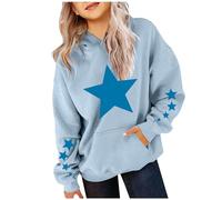 LOIJMK Girls and Cute Hoodies for Oversized Long Sleeve Sweatshirt Gradient Teen Girls Pullover Top Cool Dinge Mädchen, Blu, 11-13 Jahre
