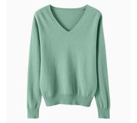 LOIJMK Lightweight Sweaters for Girls Cute V Neck Soft Knit Maglione Teens Casual Loose Spring Long Sleeve Tops 5 15 anni Cardigan per neonati e ragazze, verde, 14-15 Jahre