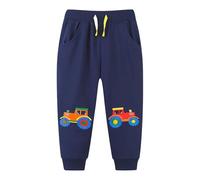 LOIJMK New Boy's Pants Embroidery Leg Sweatpants European and American Style Fashion Children's Sports Pants Pantaloni da jogging da uomo, Nero , 6 anni