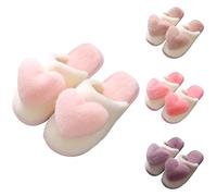 LOIJMK Pantofole da donna con amore, in memory foam, imbottite, in peluche, per la casa, per l'inverno, 107rosa, 35 EU