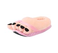 LOIJMK Pantofole da donna invernali, unisex, per adulti, con mostri, in peluche, per avventure, chiuse, in memory foam, Colore: rosa., 39 EU