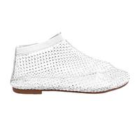 LOIJMK Scarpe da ginnastica estive da donna Fishing Net Hollow Out sandali piatti diamanti stivali corti scarpe donna sandali neri, bianco, 38 EU