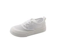 LOIJMK Scarpe di tela per bambini Single Mesh Traspirante Casual Scarpe Per Le Ragazze UN Slip Sulla Versione Coreana Di Bambini di Scarpe Per Bambini Sneakers Ragazze 28, bianco, 7