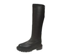 LOIJMK Stivali alti al ginocchio da donna, con cerniera, stile western, in | Stivali da equitazione da donna, sopra il ginocchio, in pelle, con gambo lungo, per autunno e inverno