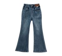 LOIJMK The Girls Wide Leg Denim Jeans da ragazza, taglia 98, Blu, 11-12 Jahre
