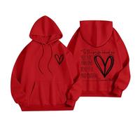 LOIJMK to The Person Behind The Pattern Border Children's Felpa con cappuccio Everything Autumn and Winter Leisure Loose Bio Abbigliamento, Colore: rosso, 9-10 Jahre