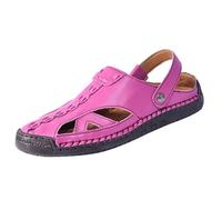 LOIJMK Uomo in spiaggia Snorkeling Immersioni Coppia coinvolto nel nuoto rosso retrofit Streams fondo morbido pelle scarpe Tech uomo scarpe, rosa intenso, 48 EU