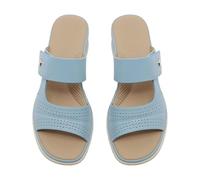 LOIJMK Women Shoes Adult Female Long Slipper Socks For Women Women Women Summer Solid Color Slip On Casual Toe Flat Soft Slipper Socks For Women Indoor Schuhe Blockabsatz Damen Breite, Blu, 39 EU