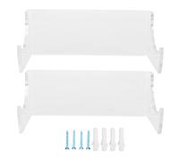 Loinutdbv Appendiabiti per skateboard con mensola a muro da 2 pezzi, scaffale per riporre skateboard con materiale in vetro acrilico, supporto per display per montaggio a parete per (Confezione da 2