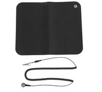 Loinutdbv Tappetino di messa a terra, Tappetino di messa a terra per computer, Tappetino antistatico con filo di messa a terra, Materiale PU 25x30 cm per uso domestico in ufficio, Riduce lo