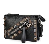 Lois - Borsa a tracolla in finta pelle. Tre scomparti principali con cerniera. Striscia regolabile e staccabile. Confortevole e resistente. Disegno esclusivo. 304715, Color Nero