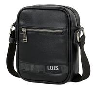 Lois - Borsa Uomo - Borsa a Tracolla Uomo. Borsello Uomo Tracolla - Marsupio Uomo Tracolla in Avere - Borsa Tracolla Uomo con Cinturino Regolabile, Nero