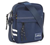Lois - Borsa A Tracolla Uomo In Pelle Compatta - Design Elegante E Funzionale Per Ogni Giorno - Borsello Uomo Tracolla Pelle Con Tasche Multiple - Tracolla Uomo Piccola Da Viaggio E Lavoro, Marino
