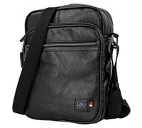Lois - Borsa A Tracolla Uomo In Pelle Compatta - Design Elegante E Funzionale Per Ogni Giorno - Borsello Uomo Tracolla Pelle Con Tasche Multiple - Tracolla Uomo Piccola Da Viaggio E Lavoro, Nero