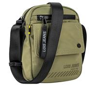 Lois - Borsa A Tracolla Uomo In Pelle Compatta - Design Elegante E Funzionale Per Ogni Giorno - Borsello Uomo Tracolla Pelle Con Tasche Multiple - Tracolla Uomo Piccola Da Viaggio E Lavoro, Cachi