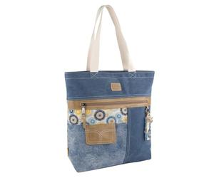 Lois - Borsa Donna Tote Shopper Blu Eleganza e Funzionalità