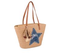 Lois - Borsa Spiaggia Donna impermeabile elegante Borsa Da Spiaggia pieghevole leggera Borse Da Spiaggia Donna capienti per mare piscina vacanza estate, Cowboy blu