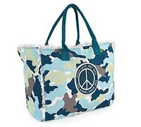 Lois - Borsa Spiaggia Donna impermeabile elegante Borsa Da Spiaggia pieghevole leggera Borse Da Spiaggia Donna capienti per mare piscina vacanza estate, Color foglia di tè